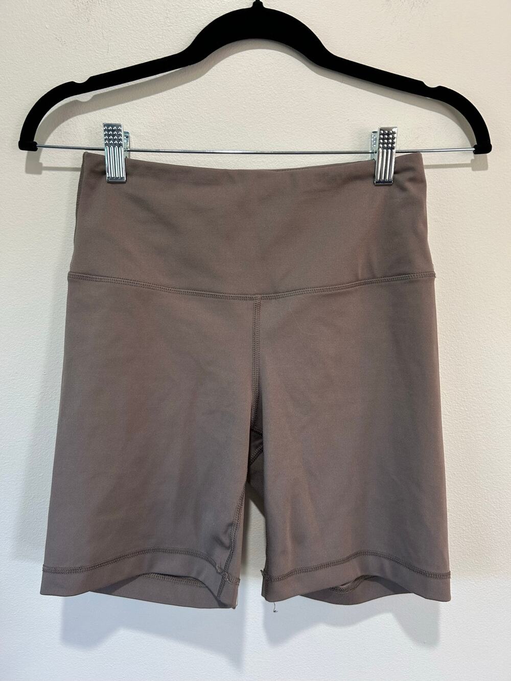 Yogalicious Lux brown biker shorts womens S active wear athleisure lounge 7 inch